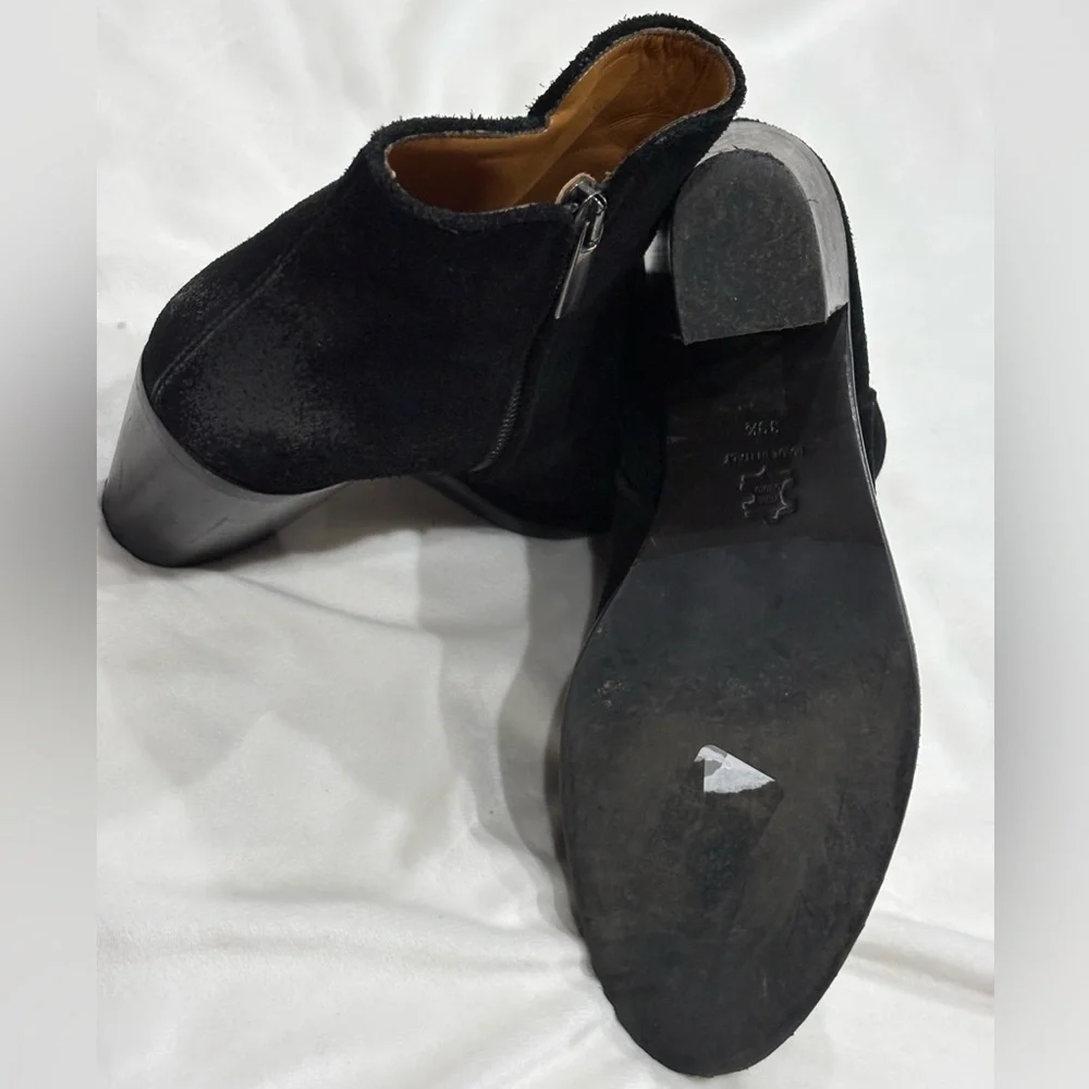 Barneys New York Women’s Black Suede Ankle Boots – Made in Italy – Size 39.5 - Picture 5 of 9